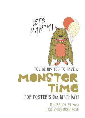 Monster Time Birthday