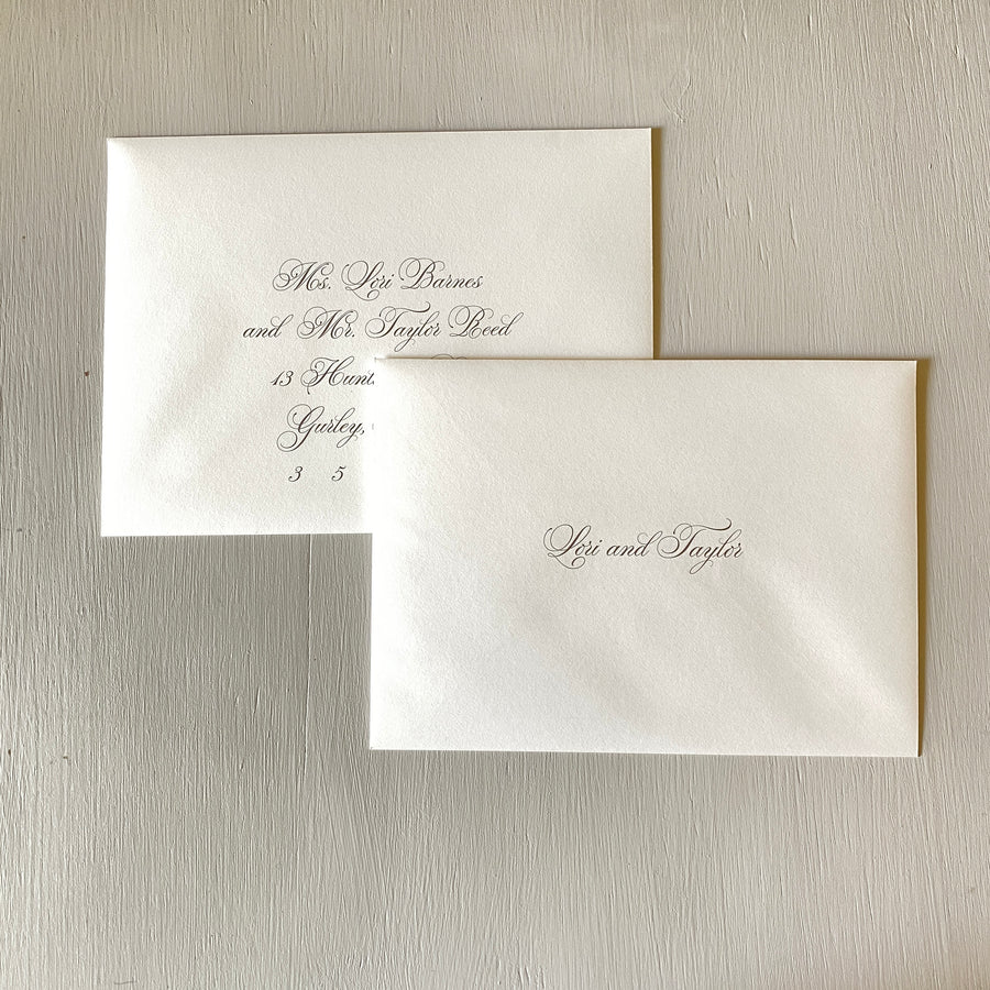 Inner/Outer Envelope Address Printing