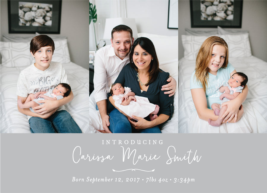 Happy Little Everything Baby Announcement