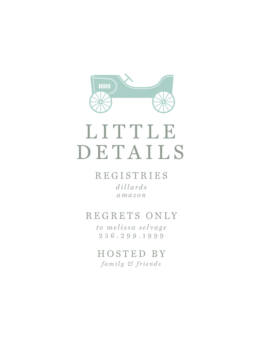 Rocking Horse Baby Shower Invitation