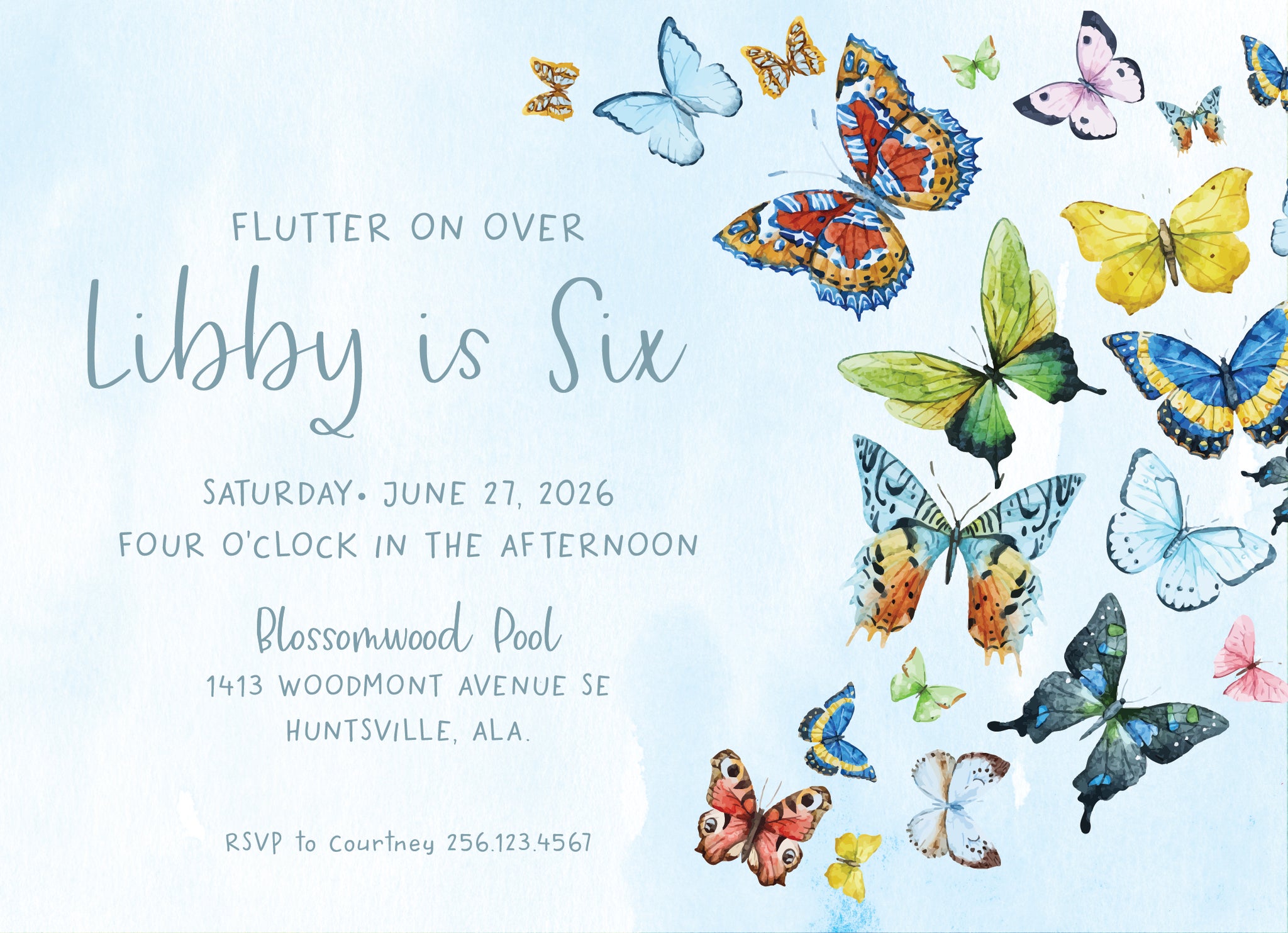 Beautiful Butterfly Birthday