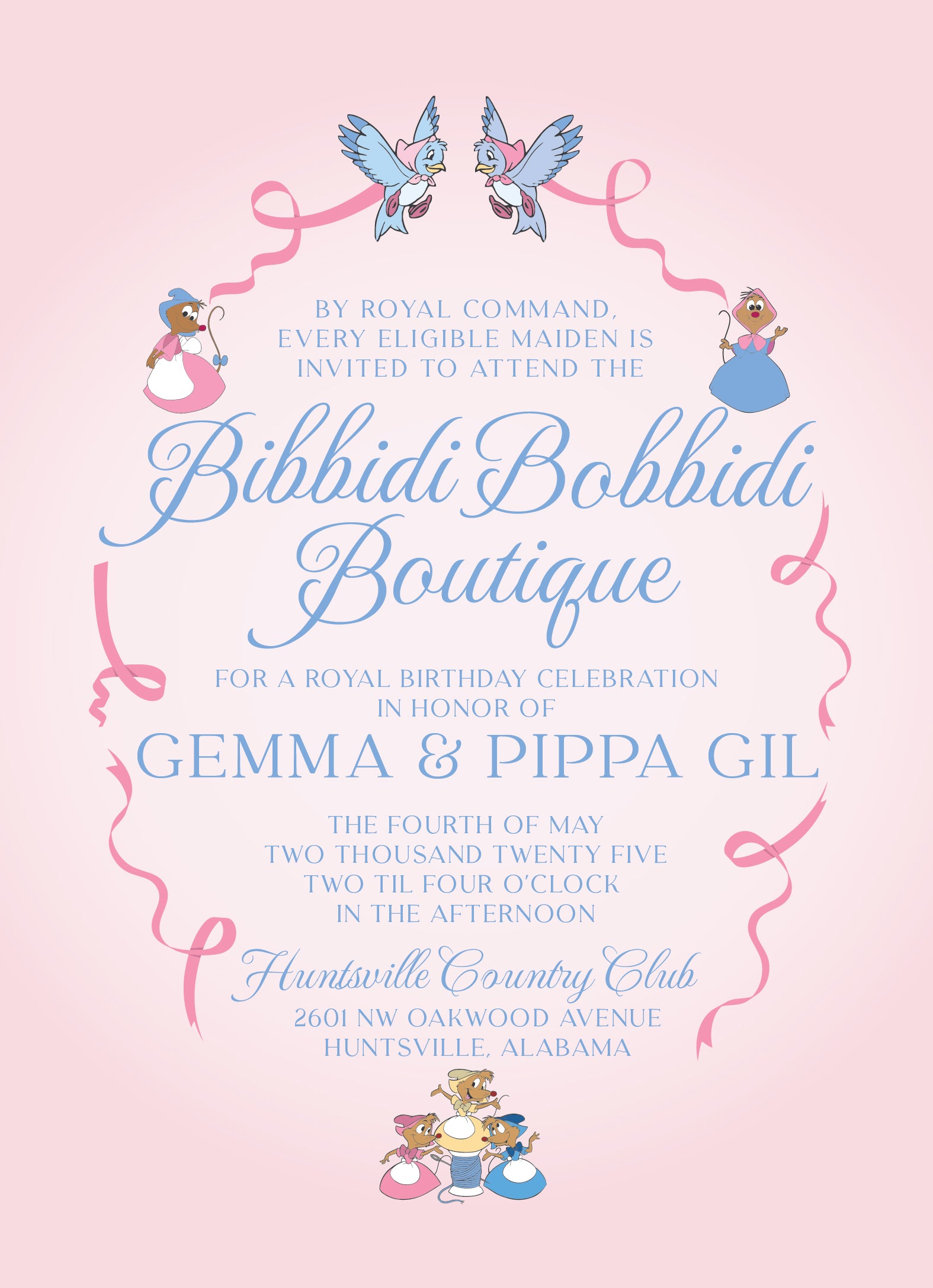 Bibbiddi Bobbidi Boutique Birthday