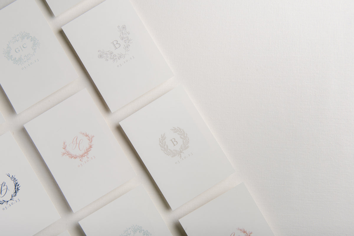 custom wedding stationery collection from Salt + Paperie