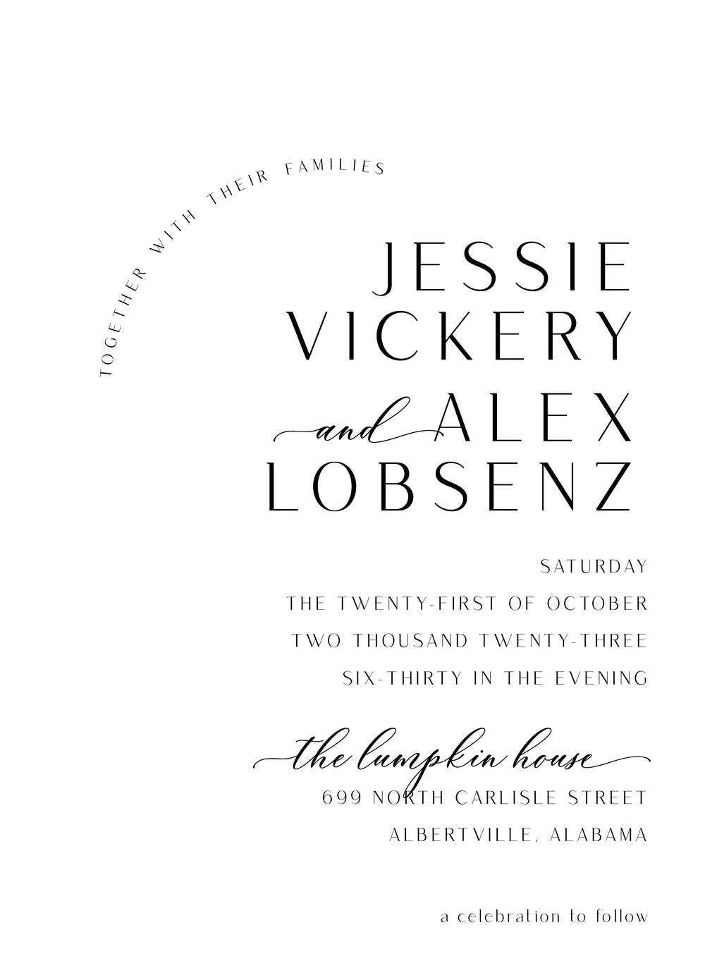 Jessie Invitation - Salt + Paperie