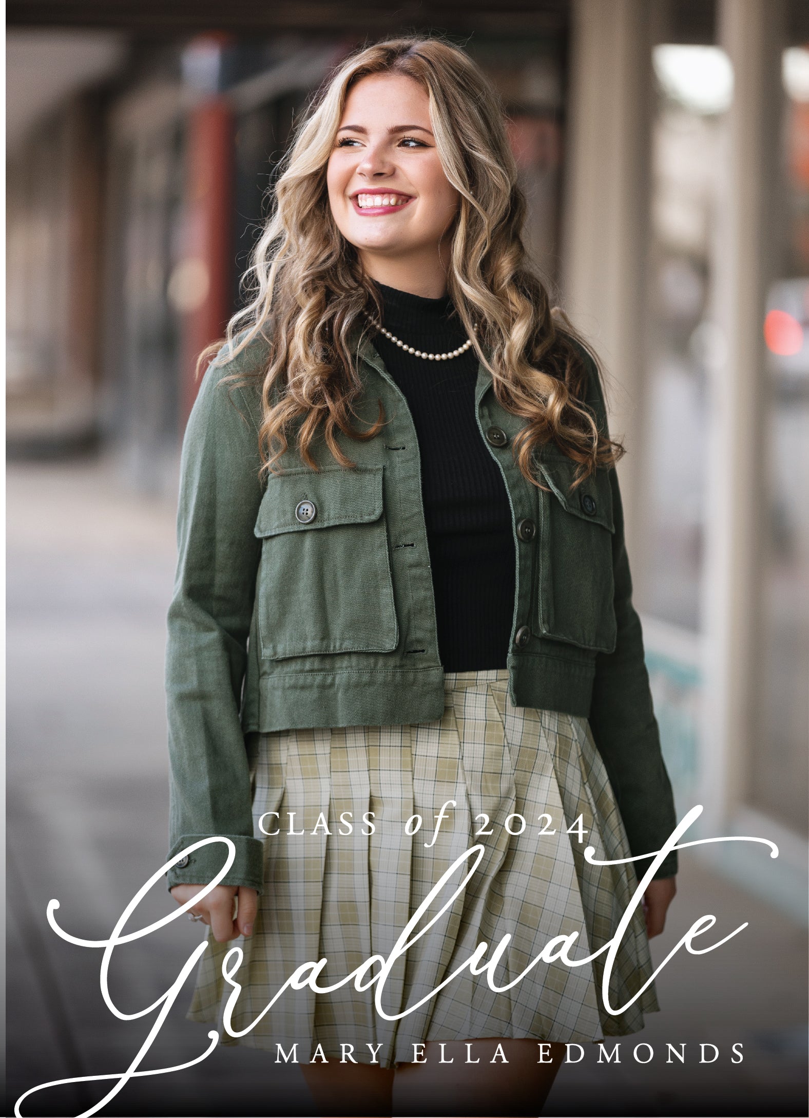 Mary Ella Graduation Announcement - Salt + Paperie