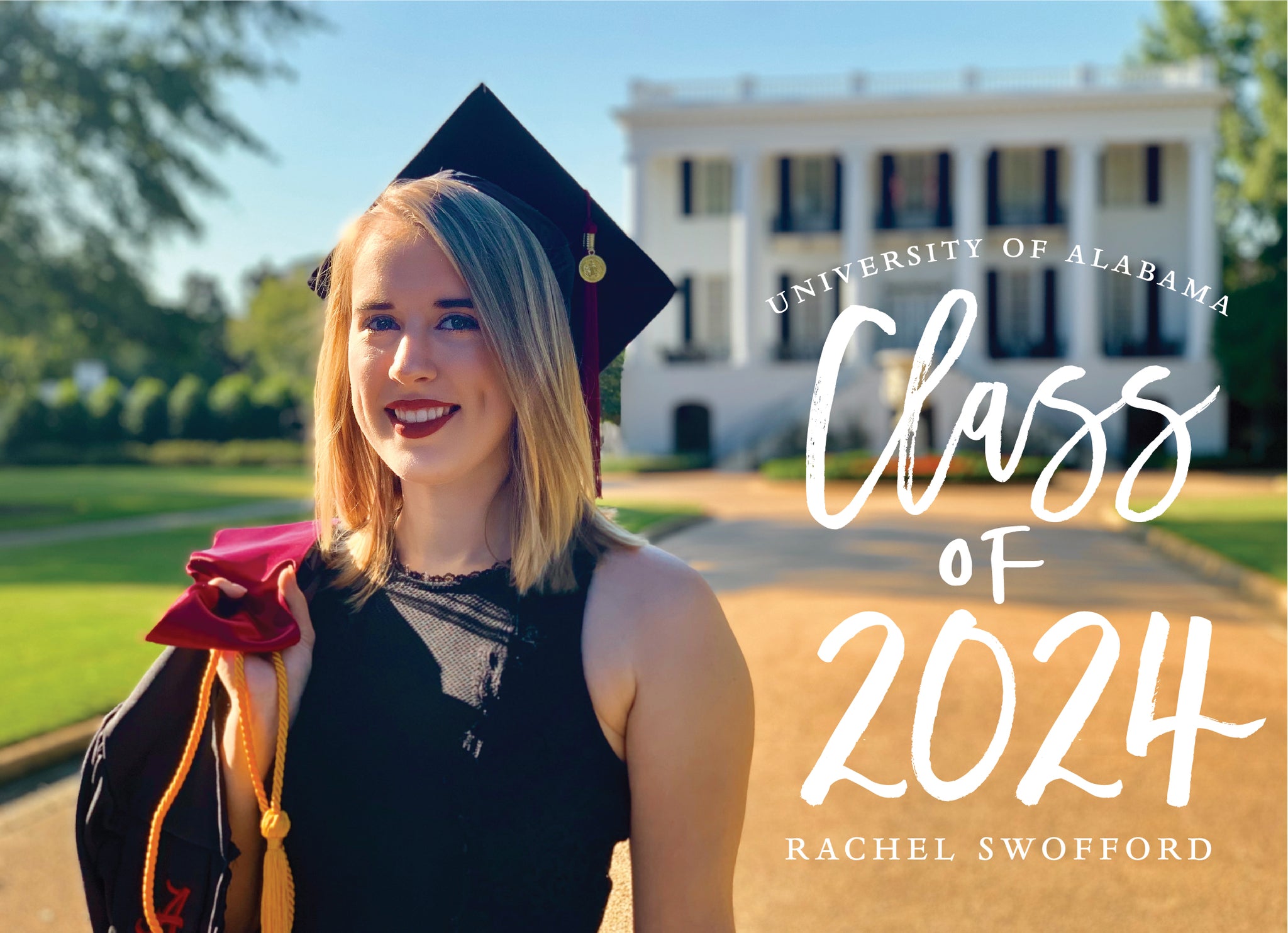 Rachel Graduation Announcement - Salt + Paperie