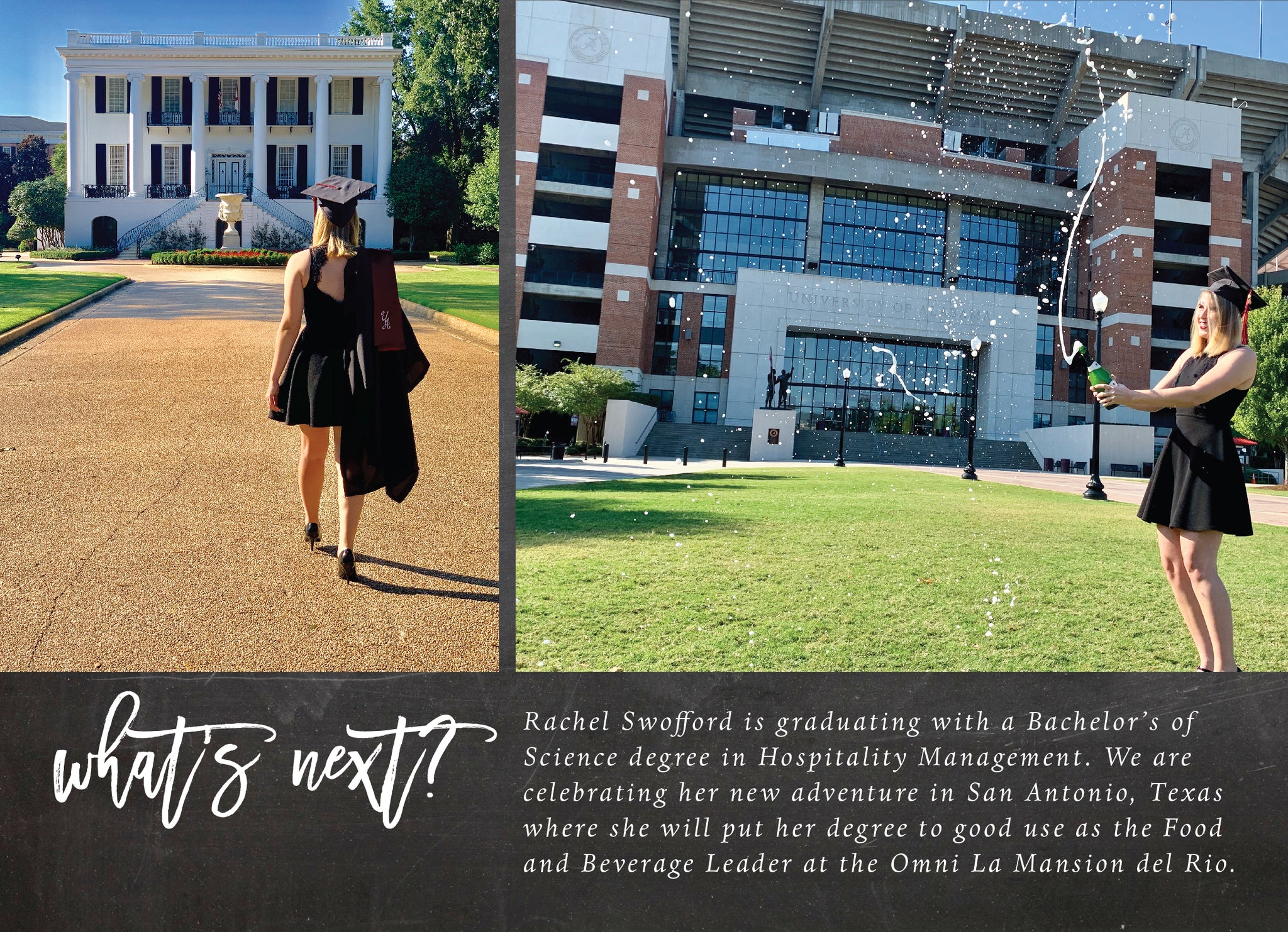 Rachel Graduation Announcement - Salt + Paperie