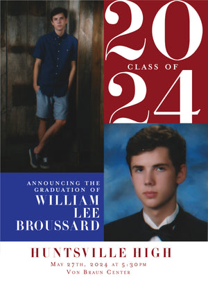 William Graduation Announcement