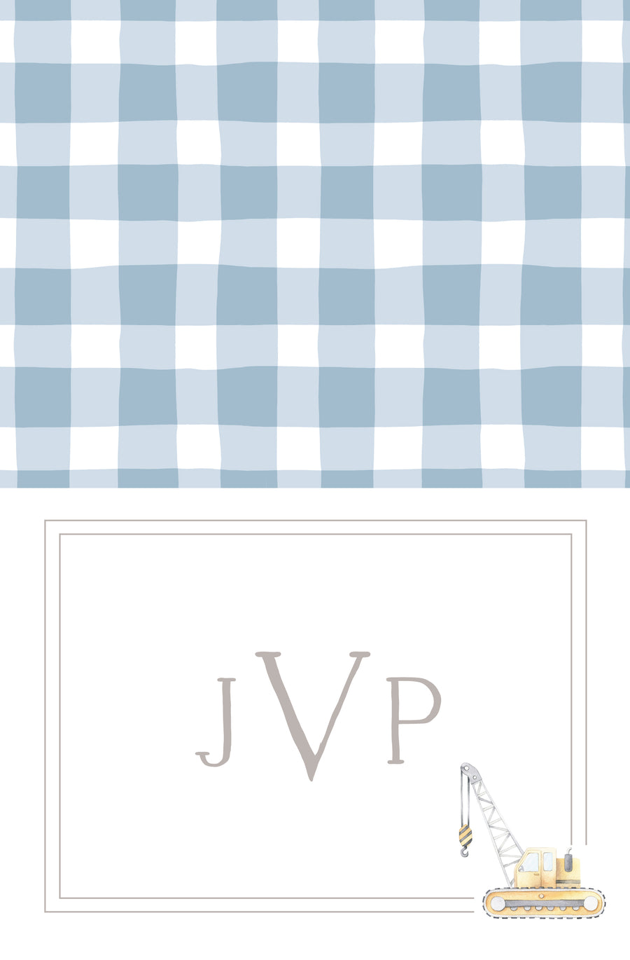 Baby Folded Notecard