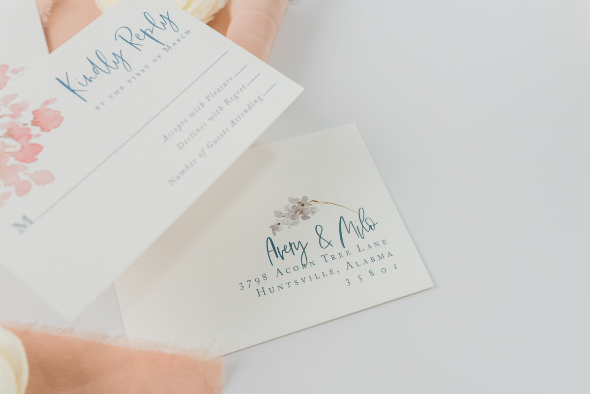 Avery Response Envelope Printing - Salt + Paperie