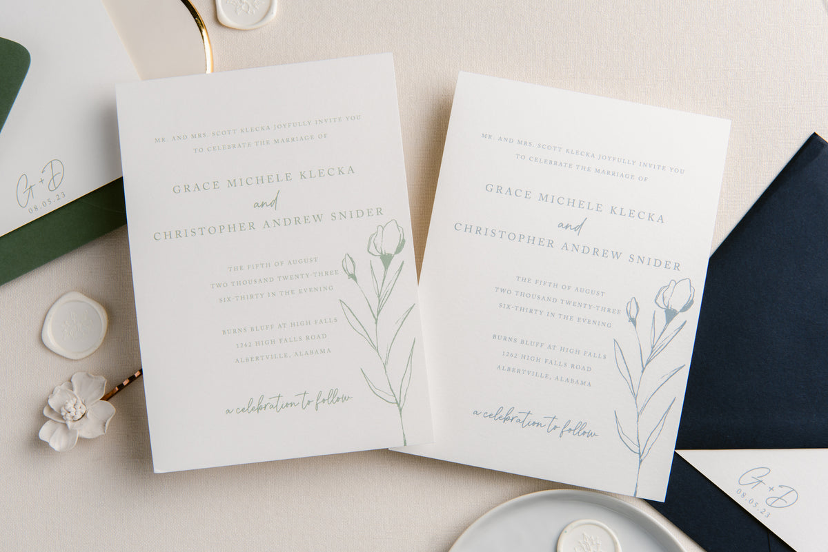 Grace Invitation - Salt + Paperie