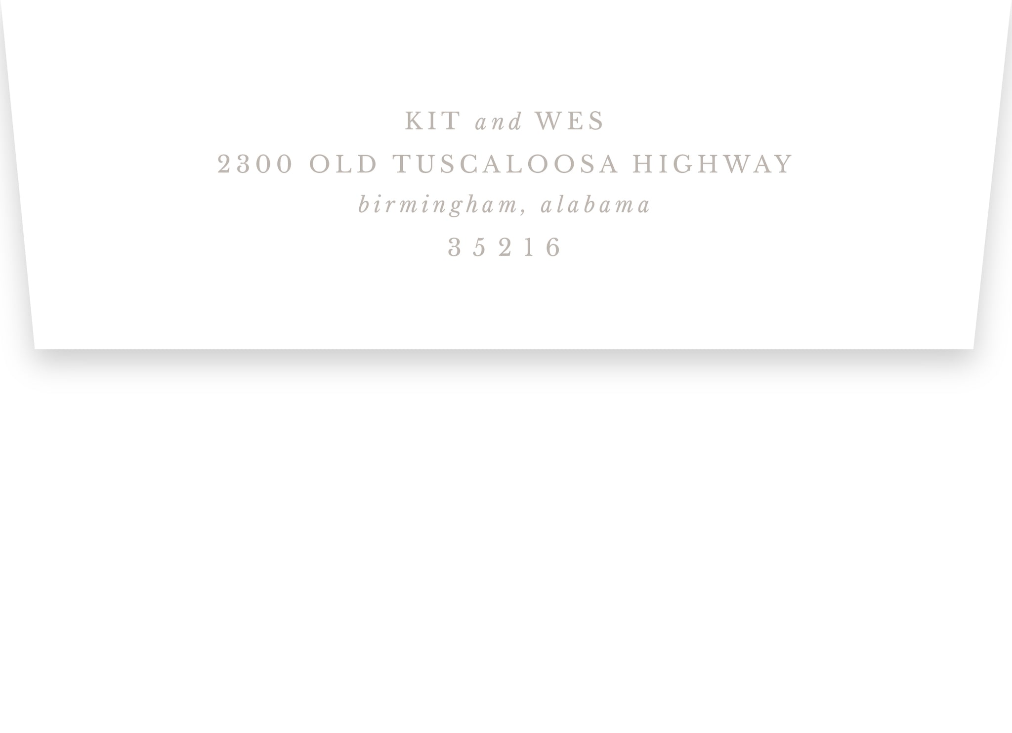 Katherine Return Address Printing