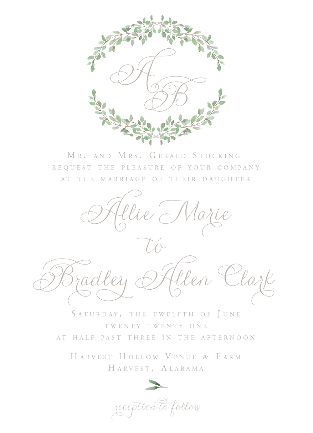 Allie Invitation - Salt + Paperie