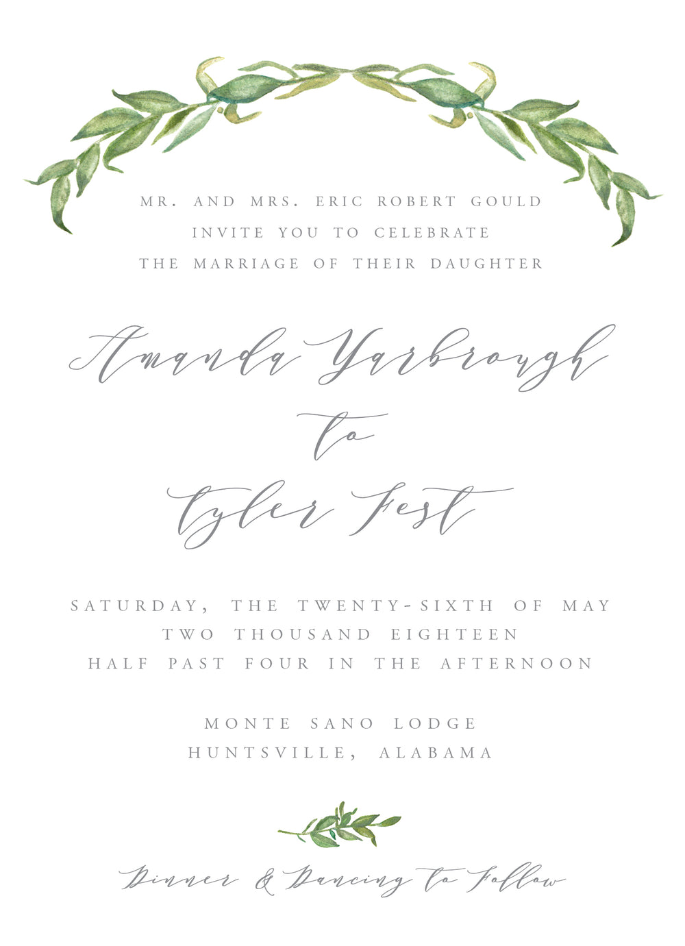 Amanda Invitation - Salt + Paperie