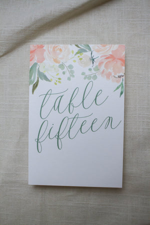 Anna Kate Table Numbers