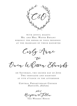 Carly Invitation