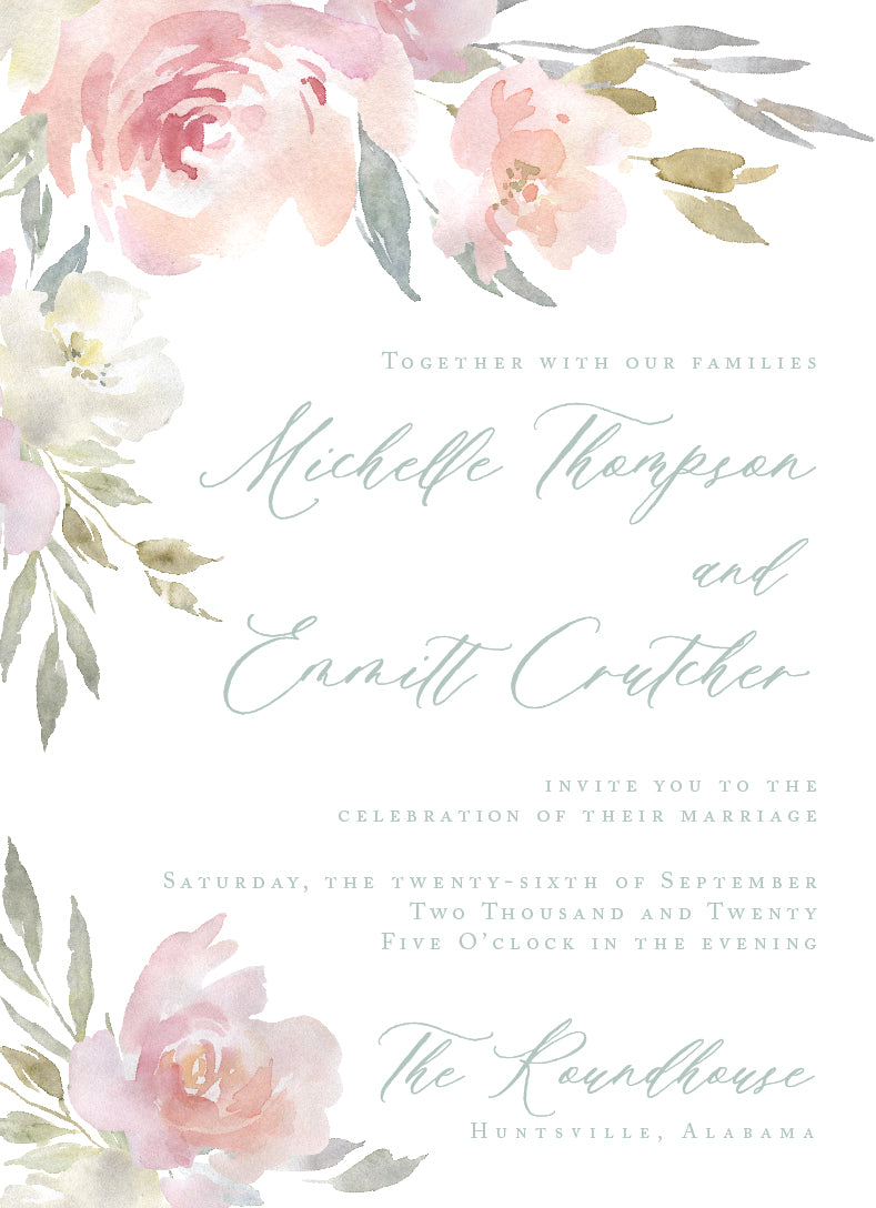 Michelle Invitation - Salt + Paperie